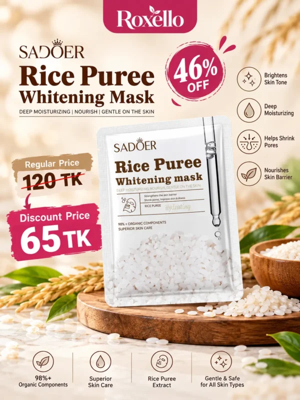 Sadoer Rice Pure Whitening Facial Mask