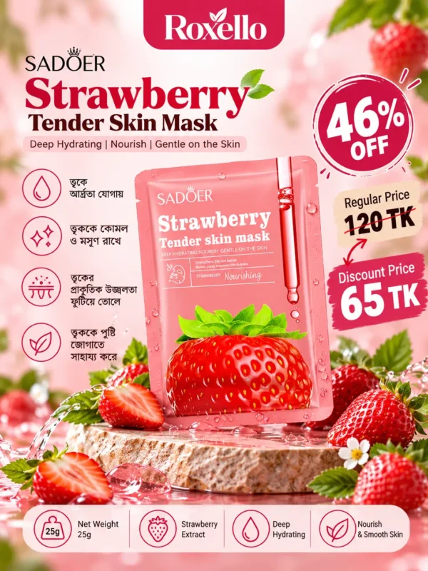 SADOER Strawberry Tender Skin Mask